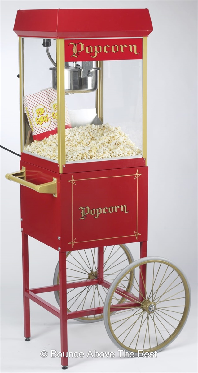 Pop Corn Machine with cart - Hire in Vermont, New Hampshire ...